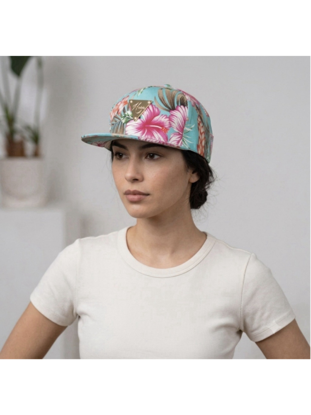 Hater Snapback cap Tropical Floral Design Snapback Adjustable